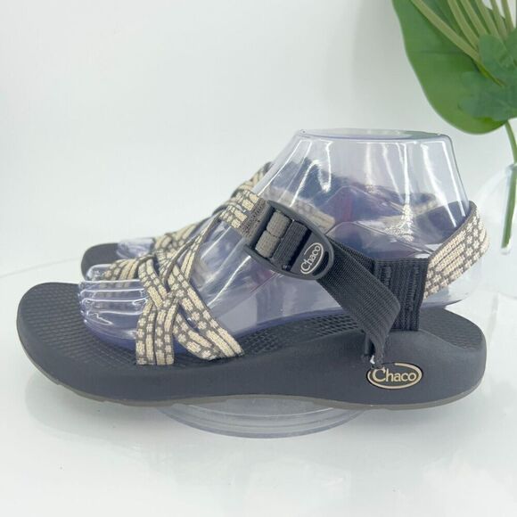 Chaco Women ZX/2 Sandal Size 8 Outdoor Hike Grey Strappy Thong Adjustable Shoe - Picture 5 of 14